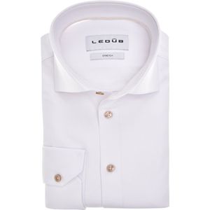 Ledub modern fit overhemd, popeline, wit