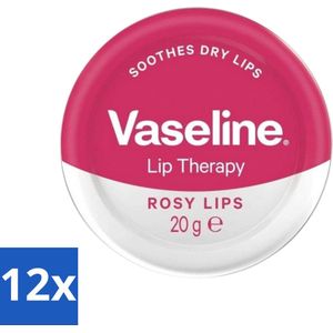 Vaseline - Rosy Lips - Lip Therapy - Verzorgend - 20 g - Voordeelverpakking - 12 stuks
