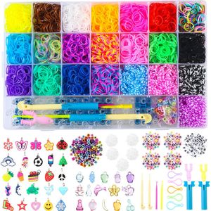 Behave Loombandjes Starterspakket - Loomelastiekjes - Loomen - Loom Pakket - Latexvrij - 6460-Delig