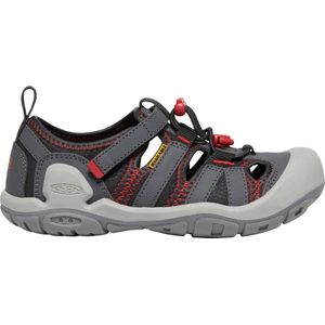 Keen Knotch Creek Older Kids' Sandalen Magnet/Red Carpet | Grijs | Nylon | Maat 34 | K1026154