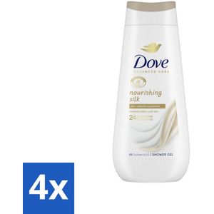 Dove Douchecrème - Nourishing Silk - 225 ml - Voordeelverpakking - 4 stuks
