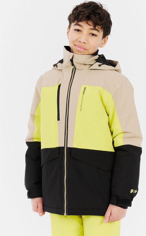 Protest Prtmilan - Skijas Jongens - Winterjas - Skipasvak - Waterkolom 10K – Caramel Yellow