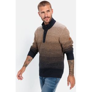 camel active Troyer trui gemaakt van een katoenmix - Maat menswear-XL - Bruin