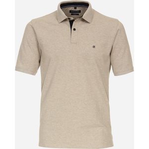 CASA MODA comfort fit heren polo - beige - Maat: 6XL