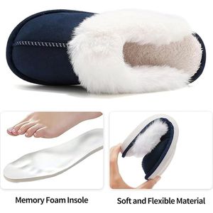 Winter Pantoffels Dames Heren Nepbont Warme Pluche Sloffen Antislip Traagschuim Slippers Zacht Plat Huisschoenen Indoor Outdoor Unisex maat 38/39