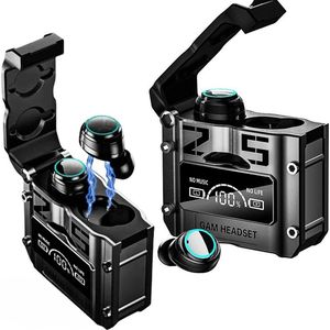 Bluetooth oordopjes met Oplaadcase - EXTRA BASS - Noise Cancelling - Draadloze Oordopjes - True Wireless Oordopjes - Gaming & Music - Touch Bediening - Waterproof - Geschikt voor Apple & Android