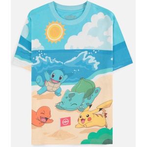 Pokémon - Beach Day Dames T-shirt - XL - Multicolours