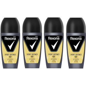 Rexona Deo Roller Men - Sport Defence - Voordeelverpakking 4 x 50 ml