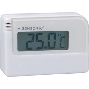 Perel Digitale mini-thermometer, met lcd-display, meetbereik -30 tot +50 °C, wit