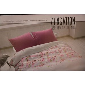 zensation dekbed overtrek bright flowers pink 2 persoons 200-200 cm