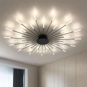 30 Kop Luxe Kroonluchter - Zwart - Woonkamerlamp - Moderne lamp - LED Plafondlamp - Plafoniere