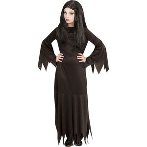 WIDMANN - Zwarte gothic dame outfit voor kinderen - 164 (14-16 jaar)