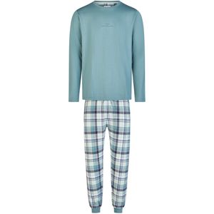 Phil & Co - Heren Pyjama Set - Groen - Lang Geruit