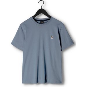 Paul Smith Mens Ss Reg Fit Tshirt Zebra Badge Polo's & T-shirts Heren - Polo shirt - Lichtblauw - Maat XXL