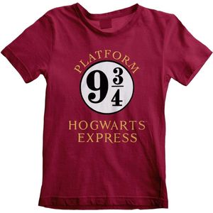Harry Potter - Hogwarts Express Kids Tshirt - Kids tm 11 jaar - Rood