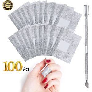 GUAPÀ® Soak Off Remover Wraps 100 Pcs | Removal Wipes | Aluminium Nagel Verwijder Folie | Nail Wipes | Remover Wraps Nagels | Gellak | Aceton | Soak Off Remover | Gellak Verwijderaar Wraps | 100 Pcs Gel Polish Remover Foils