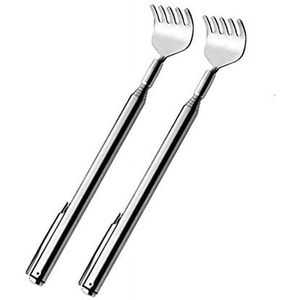 Professionele intrekbare rugmassager - Roestvrij staal - Jeukverlichter - Intrekbaar - Lichaamsmassager