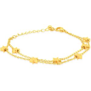 Victorious Dames Armband Goud – Gouden Sterretjes – 13.5 t/m 18cm