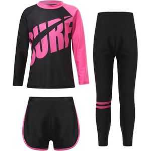 Badpak voor kinderen met lange mouwen en zwembroek - UV-bescherming en zomermode