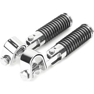 25 mm/1 inch snelweg motorfiets voetsteun, opvouwbare motorfiets voetsteunen, paar klem voetsteunhouders voor 1 inch motorfiets crash bar bescherming met 25 mm (1 inch) snelweg