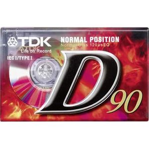 TDK D-90 - Audiotape - 90 Min - Vintage Tape uit 1990/1997