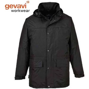 Gevavi S523 Fleece Gevoerd Zwart Jas Heren