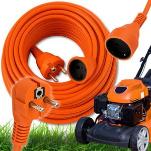 Technik Verlengsnoer 30 meter - Garden Parties-Stekkerdoos-Stroomkabels-H05VV-F3 - IP20 - Oranje