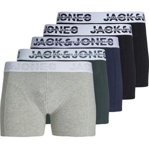 JACK&JONES JACDALLAS LOGO TRUNKS 5 PACK BOX Heren Onderbroek - Maat L