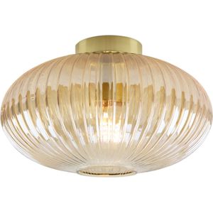 Olucia Charlois - Plafondlamp - Goud/Amber - E27