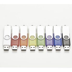 20 Pack 8GB USB Flash Drives in 5 willekeurige kleuren USB 2.0 Groothandel Lot Bulk Memory Sticks