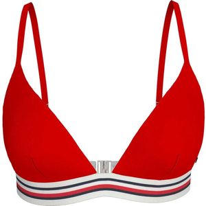 Tommy Hilfiger - Triangle Bikini Top - Rood - Nylon