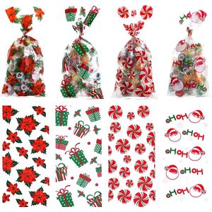 Akyol- snoepzakken kerst - 10 stuks - uitdeelzakjes kerst - koekzakjes voor kerst - oud en nieuw uitdeelzakjes - cadeau zakjes kerts - kerst - feestdagen - snoep - koekzakjes -zakjes voor kerst - 13x 27 cm