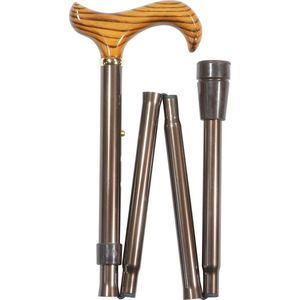Classic Canes - Opvouwbare Wandelstok - Bruin - Essenhout