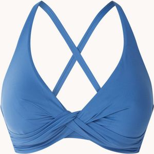 Seafolly DD Double voorgevormde bikinitop met plooidetail - Blauw - Maat 42