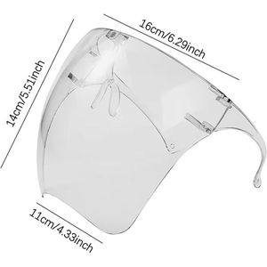 Gezichtsbescherming | Veiligheid | Comfortabel | Ademend | Herbruikbaar | Oogbescherming | Lichtgewicht | Duurzaam | Uniseks | Universele pasvorm | Medisch | Bouw | faceshield