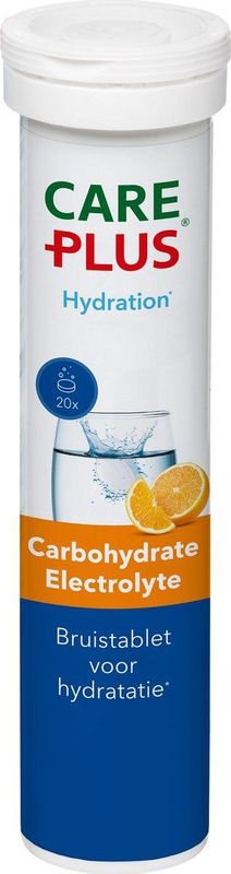 Care Plus - Carbohydrate Electrolyte - Bruistabletten - Sinaasappel - 20 Stuks