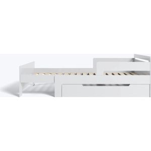 Hypnia Orpheus - Meegroeibed - Peuterbed - Kinderbed Inclusief Opberglade - Verstelbare Lengte (90x140/190 cm) - Inclusief Bedhekje - Lattenbodem - Eenvoudig te installeren