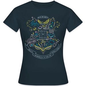 Harry Potter Hogwarts onderdelen T-Shirt Dames
