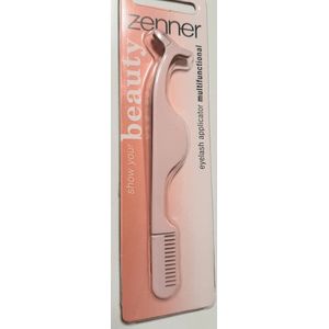 Zenner beauty - art 258532 - eyelash applicator multifunctional - wimperapplicator - wimper - valse wimpers - 2- in 1 aanbreng pincet en borstel
