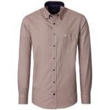 Casa Moda - Heren Overhemd - Oranje - Lange Mouw - Casual Fit