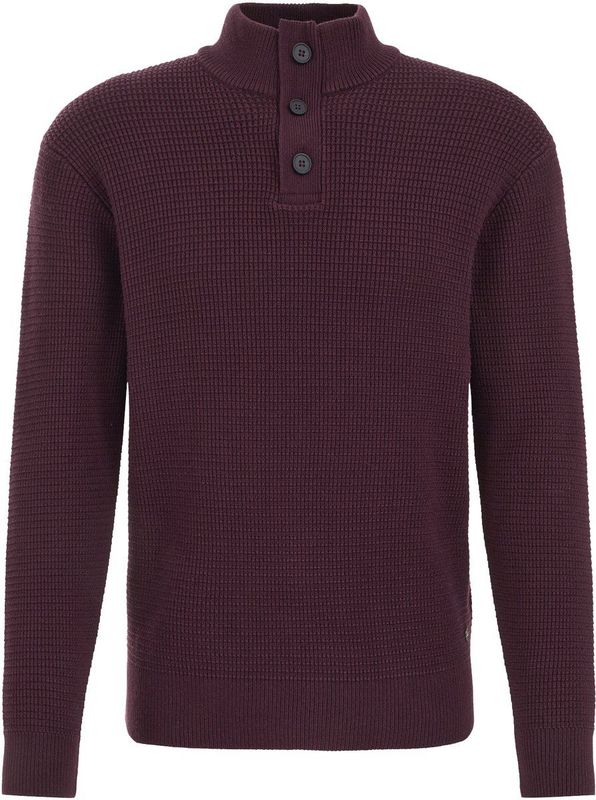 WE Fashion Heren slim fit trui met structuur