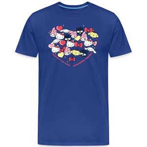 Hello Kitty En Vrienden Ballonnen In Hartvorm Premium T Shirt Heren