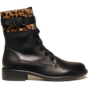 Regarde le Ciel - ROXANA-50 - Enkellaarsjes - Black Leopard