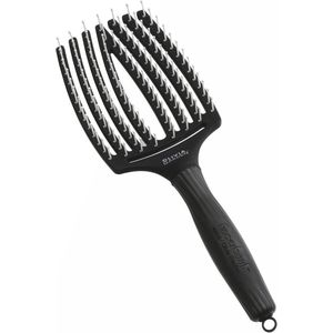 Grote Geïoniseerde Ionenhaarborstel voor Tangles - Zwart