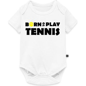 Born To Play Tennis Baby Rompertje Met Korte Mouwen