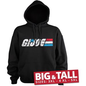 G.I. Joe Washed Logo Big & Tall Hoodie Black-3XL