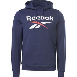 Reebok RI FLC BIG LOGO HOOD - Heren Trui - Navy - Maat L