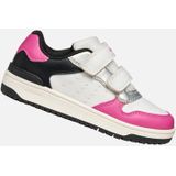 Geox - Washiba B - Sneakers - Wit en Cyclaam - Lichte en Ademende Kinderschoenen