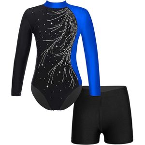 Langarm Gymnastiekpak - Turnpakje met Print voor Meisjes - Geschikt voor Ballet en Dans