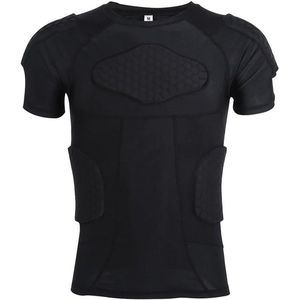 Gevoerd Heren T-shirt met Schokabsorberende Shorts - Sportaccessoires voor Rugby, Basketbal, Volleybal